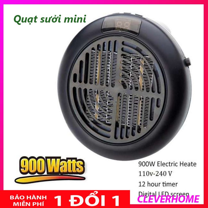 Quạt sưởi mini để bàn Heater Fan công suất 400W, 500W, 800W, 900W  làm ấm phòng nhanh trong 5 phút