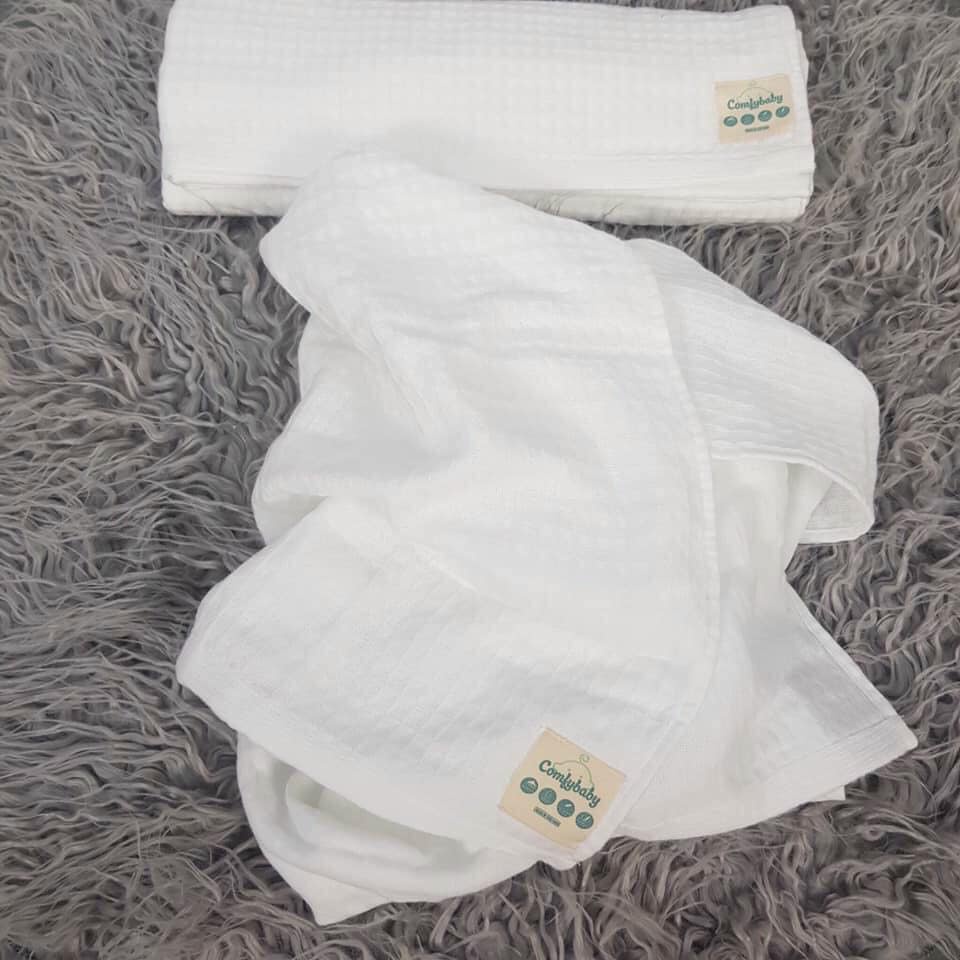 Set 5 khăn rửa mặt vải xô, cao cấp siêu mềm Comfybaby cho bé