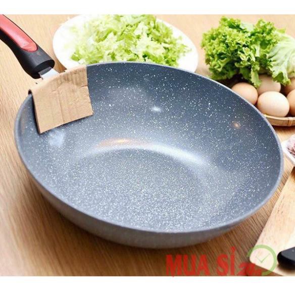 CHẢO VÂN ĐÁ LÒNG SÂU CERAMIC CAO CẤP 32CM (MSP BEP5269)