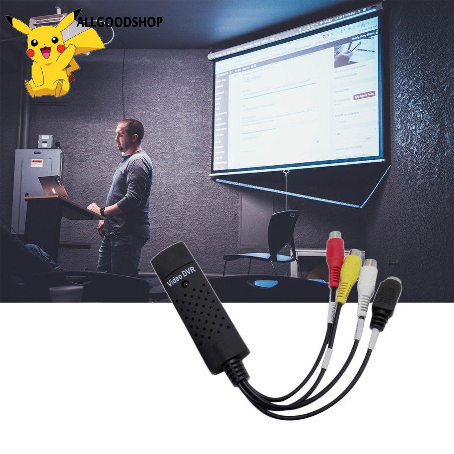 [Goodshop] Black USB 2.0 Video Capture Card Converter PC Adapter TV Audio DVD DVR VHS