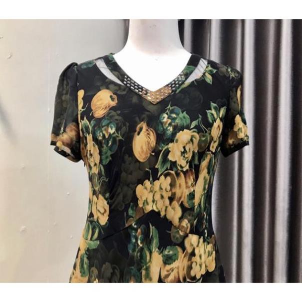 Đầm voan hoa dự tiệc sang trọng | BigBuy360 - bigbuy360.vn