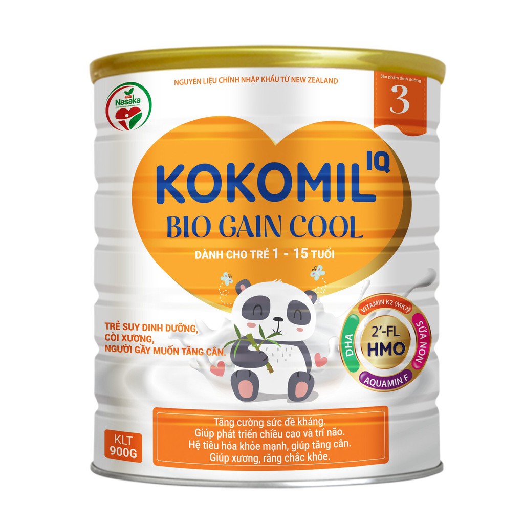 [HÀNG CHUẨN] Sữa DINH DƯỠNG KOKOMIL IQ BIO GAIN COOL 900G