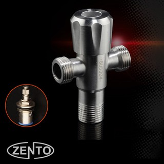 Van khóa/giảm áp lực nước 2 đầu ra inox304 Zento ZT985