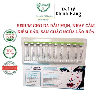 Serum teana super peptides no problem intensive cho da nhạy cảm giảm mụn giảm thâm, phục hồi da, giữ ẩm, ngừa lão hóa