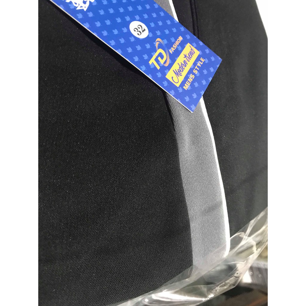 Quần âu đen mix viền | BigBuy360 - bigbuy360.vn