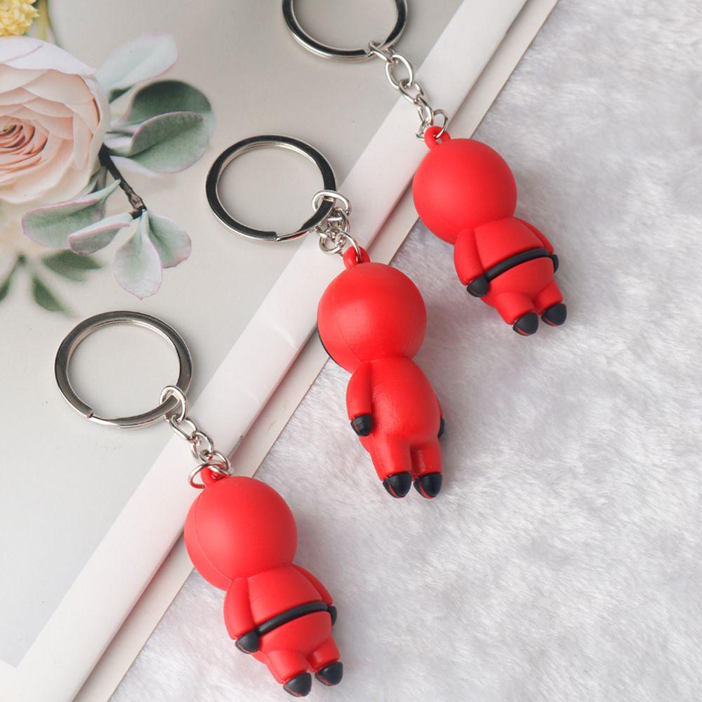 Móc Khóa Gắn Búp Bê Mực Trang Trí Ba Lô / Túi Xách Hình Búp Bê Nữ Chơi Game Lee Jung Jae Mini