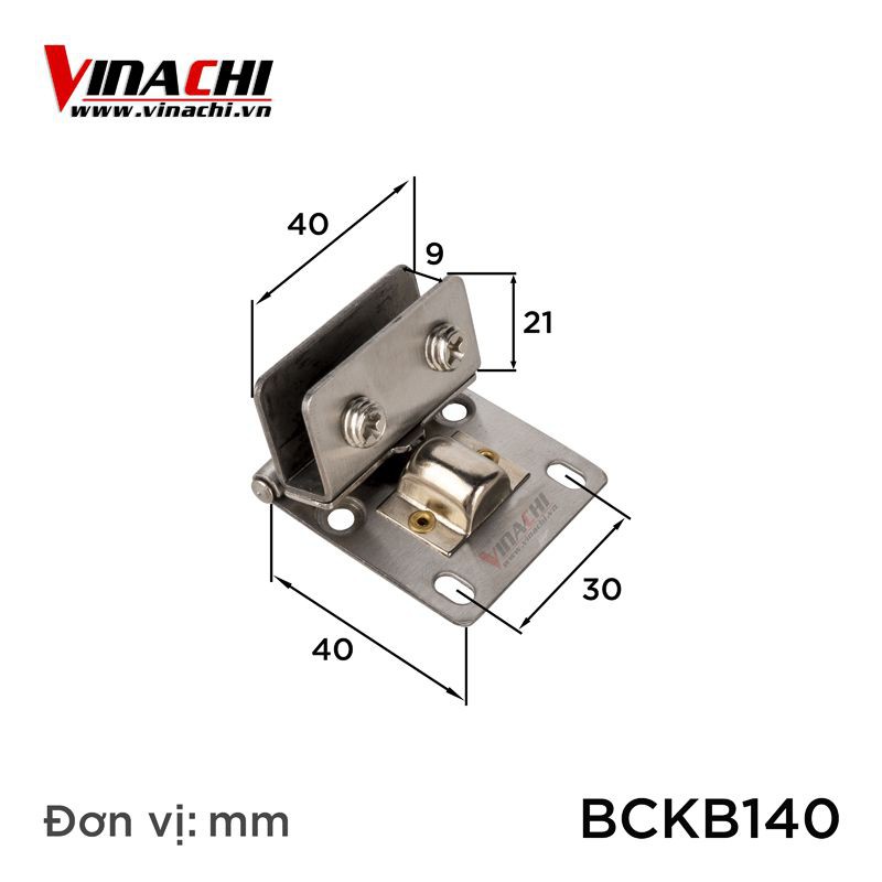 Bản Lề Cửa Kính Inox Chốt Bi - Bản Lề Cửa Kính Inox Chất Lượng Cao Siêu Bền (1 Cái)