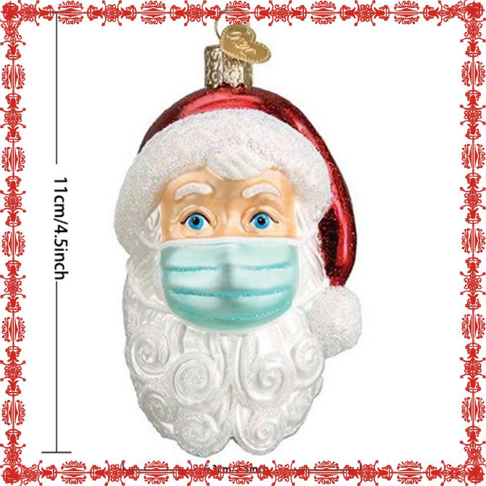 Santa Claus Face Shield Pendant 1pcs Christmas Tree Decorations Creative Gift[\(^o^)/~]