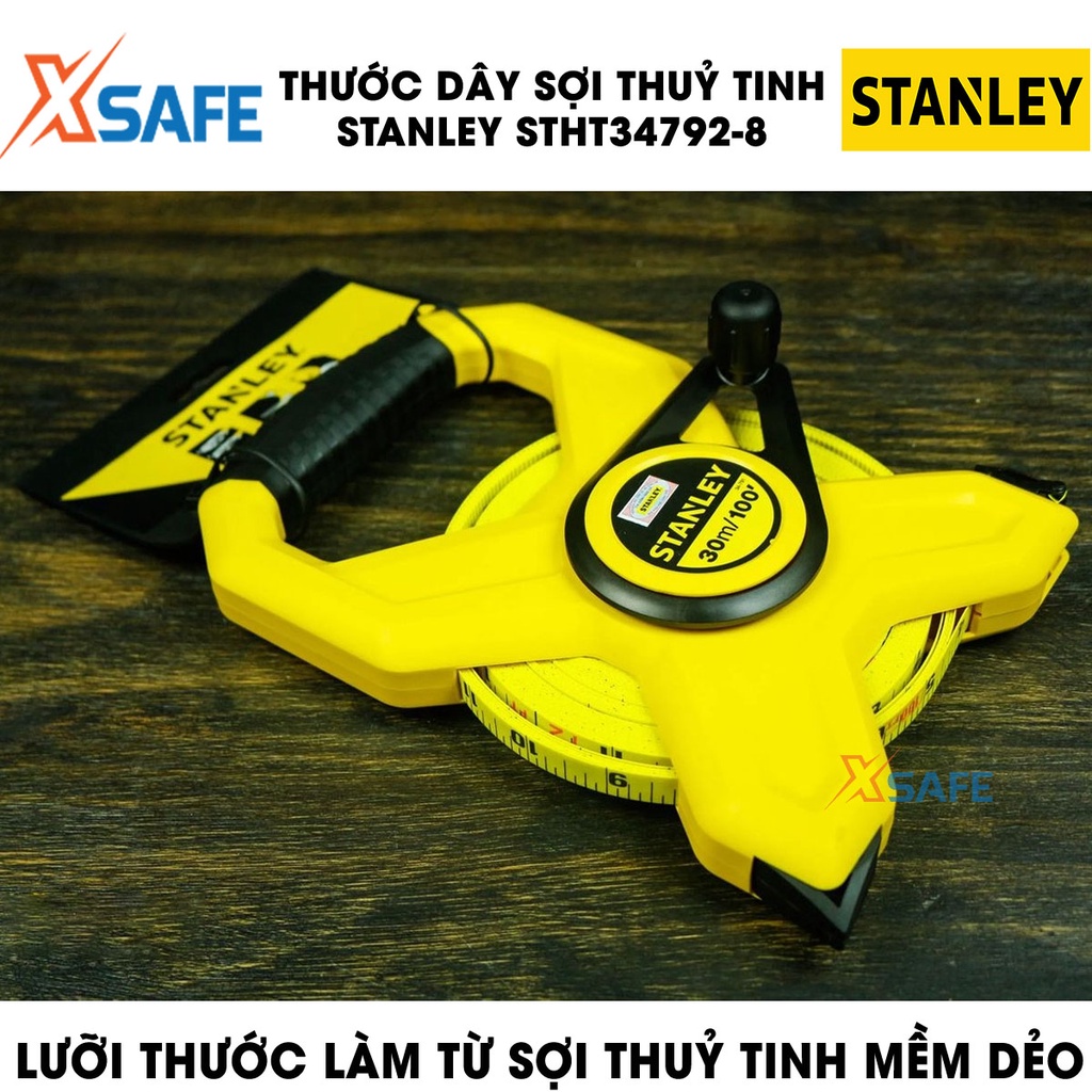 Thước dây sợi thủy tinh STANLEY lưỡi sợi thuỷ tinh mềm dẻo Thước sợi thuỷ tinh Stanley thiết kế nhỏ gọn linh hoạt