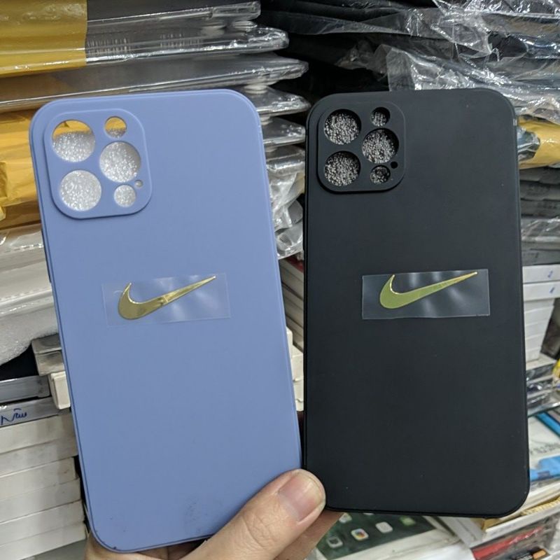 Ốp lưng iPhone 7plus 8plus / iPhone 12 / 12 Pro dẻo logo Nike thời trang bảo vệ camera
