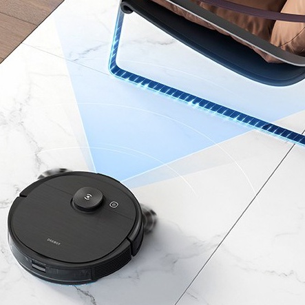 Robot hút bụi lau nhà Ecovacs Deebot T8 aivi Plus, đổ rác tự động, lau rung OZMO