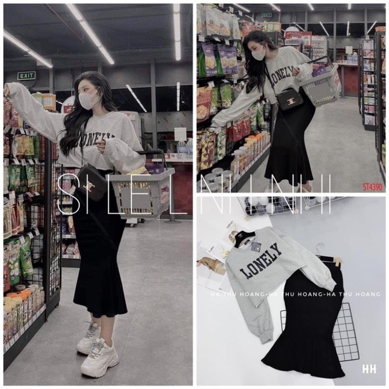 ✨Set gồm áo mix chân váy đuôi cá mua 1 dc 2 là có thật ạ 😎