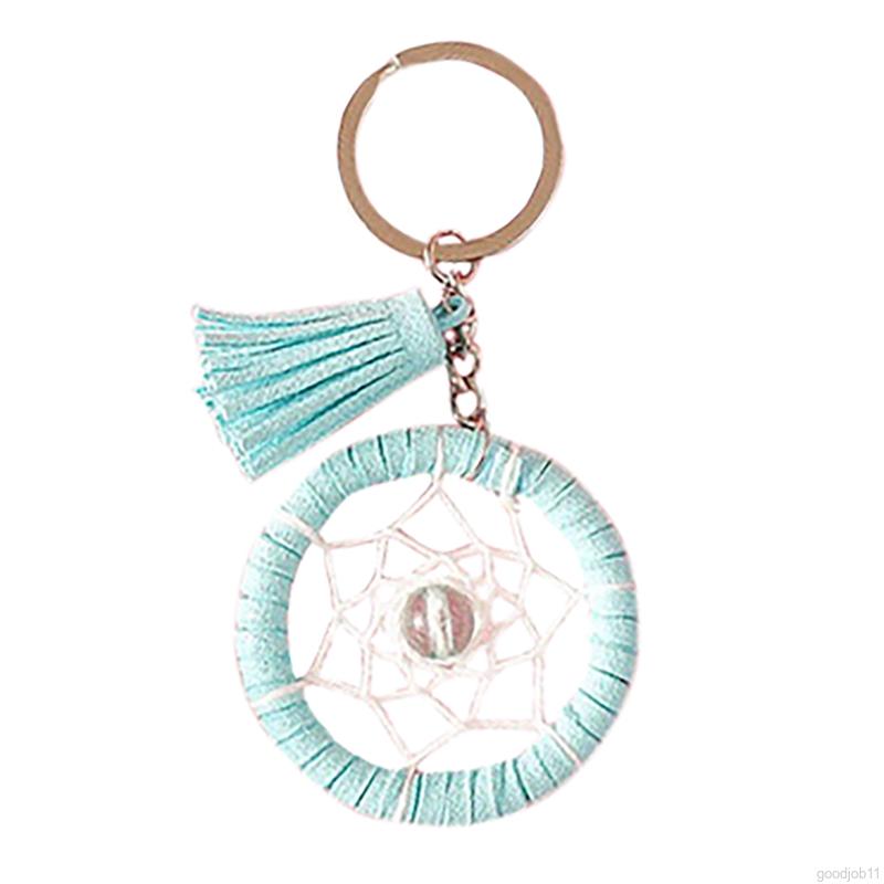 Móc Khóa Hình Dreamcatcher Phối Tua Rua Thời Trang