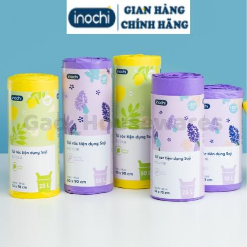 [FreeShip] Túi đựng rác tự hủy hương chanh / hương lavender có quai cao cấp inochi, đạt tiêu chuẩn xuất khẩu Châu Âu