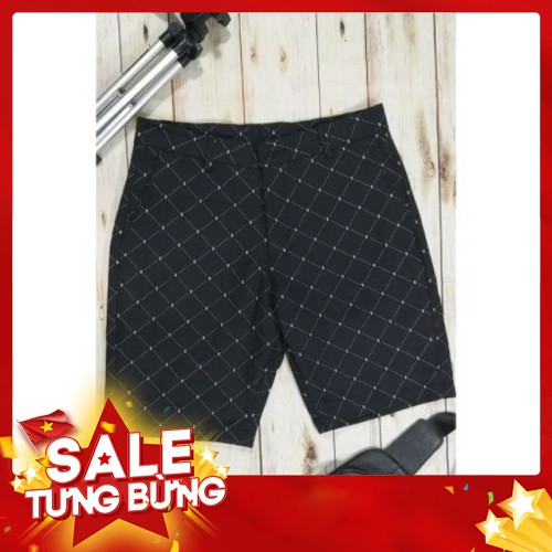 Quần Short Kaki co dãn - Họa tiết kẻ ô cực chất- form cực chuẩn - Hàng nhập khẩu