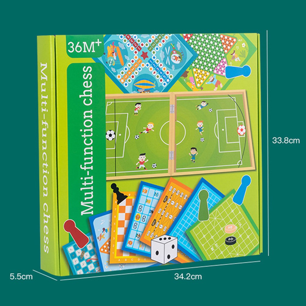 Bộ Cờ 3in1: Cờ Vua , Cá Ngựa và Búng Giúp Bé Vừa Học và Chơi Thỏa Thích