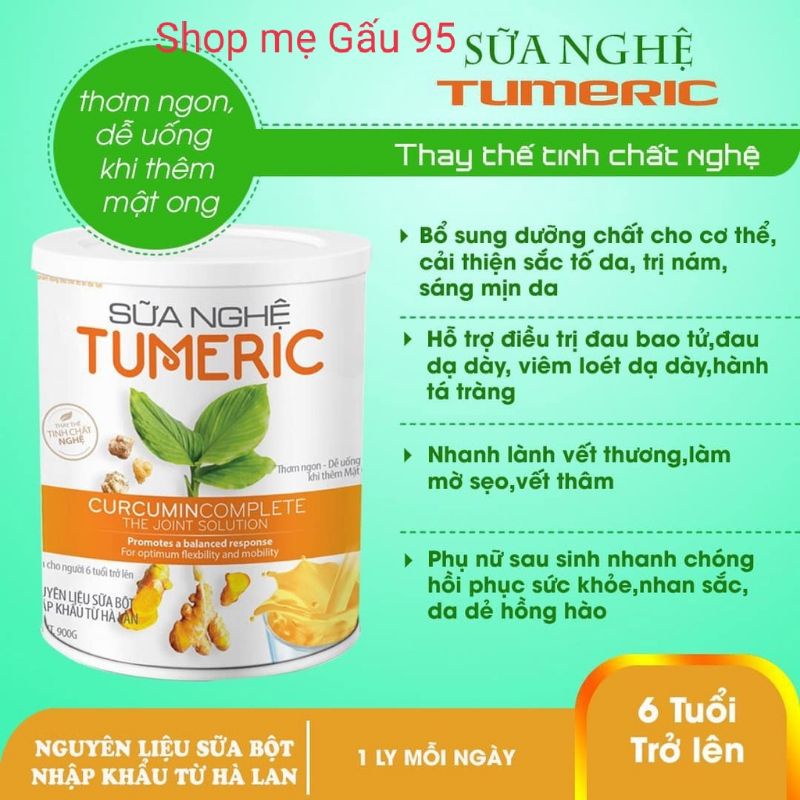 Sữa Nghệ Tumeric lon 900gam