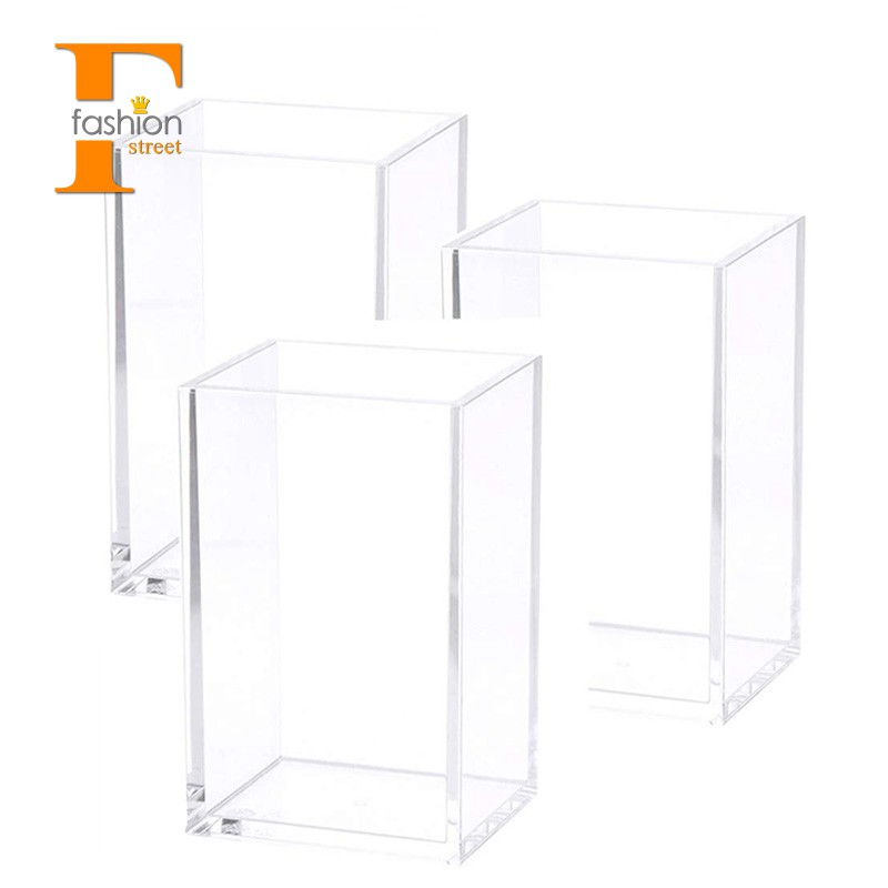 3 Ống Đựng Bút Bằng Nhựa Acrylic Trong Suốt #5