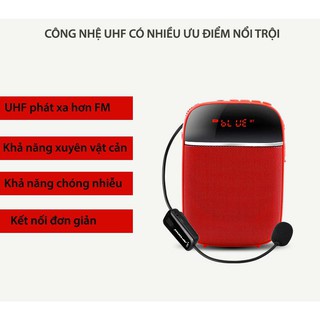 Máy trợ giảng không dây FM Aporo T2 (tặng mic có dây, không dây)