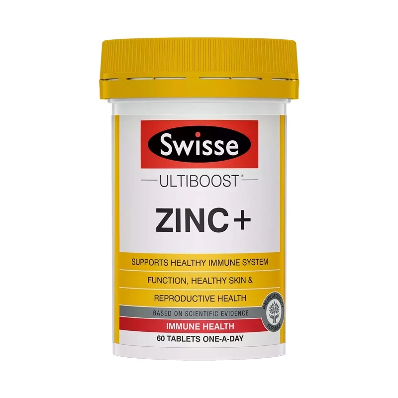 Viên uống bổ sung kẽm Swisse Ultiboost Zinc+ 60 Tablets