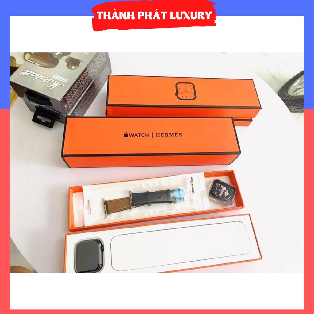 BẢN CAO CẤP NHẤT  🌟Đồng Hồ Thông Minh Watch 7 seri LOGO TÁO HERMES 🌟Màn Hình Tràn Viền - MƯỢT 🌟- BẢO HÀNH ĐỔI MỚI