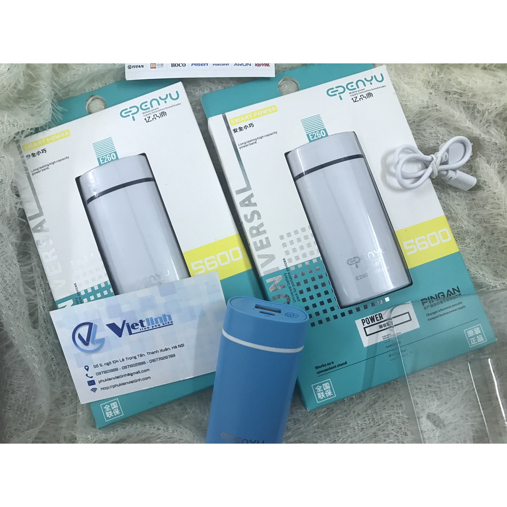 Pin sạc dự phòng 5600 Mah Epenyu, sạc nhanh, siêu bền, kiểu dáng thon gọn - Việt Linh Store