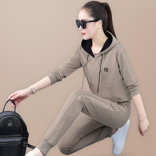 Set thu đông nữ áo liền mũ dây rút siêu đẹp