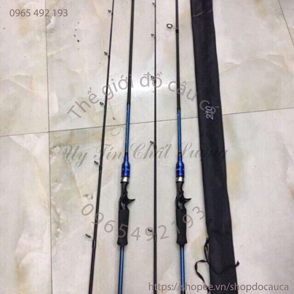 cần câu máy ngang 2 khúc 2 ngọn đại long dài 2m1 cao cấp cần cực khoẻ ( rẻ vô địch )