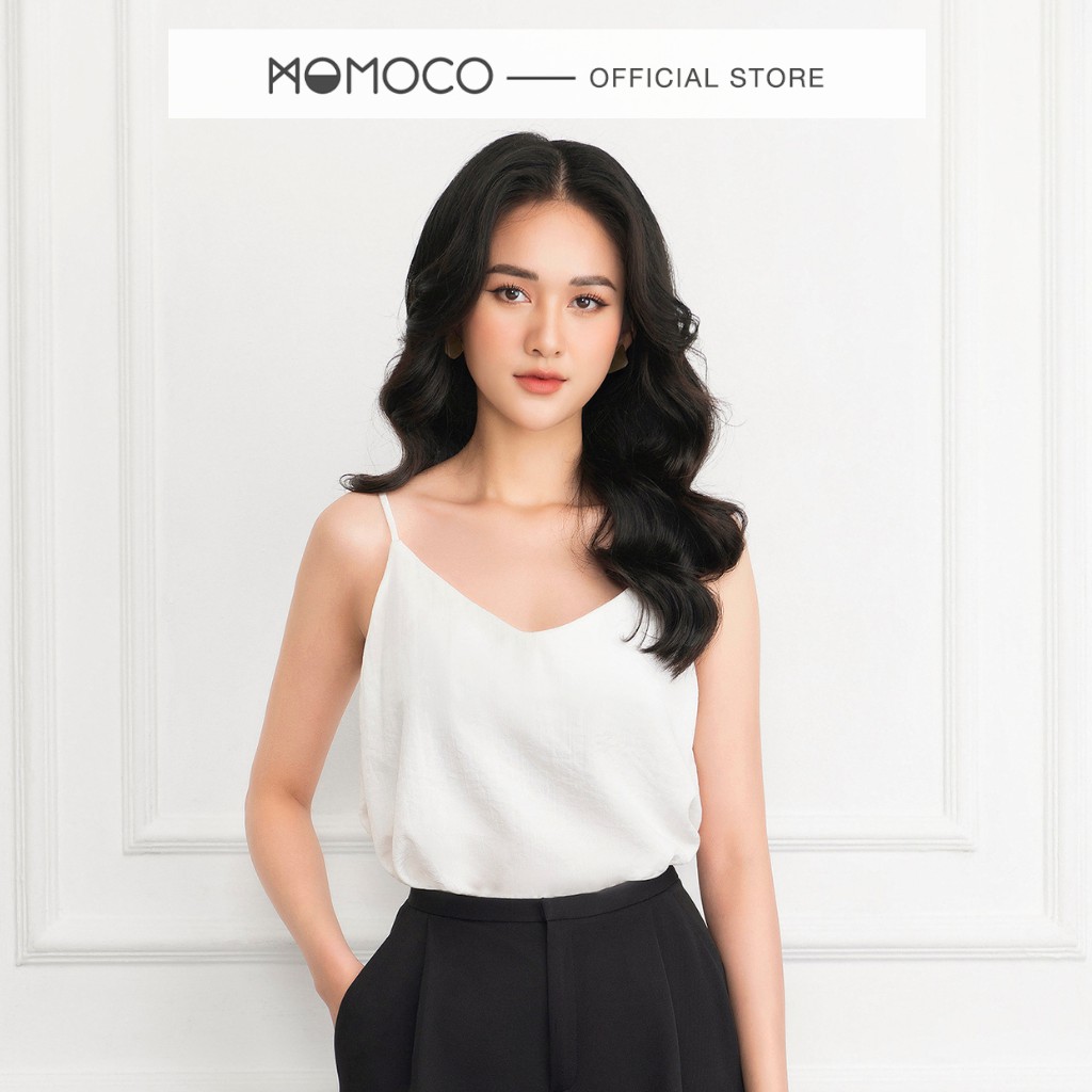 Áo Hai Dây Nữ MOMOCO ESSENTIALS Basic Camisole Chất Đũi Xước Mềm Mại - M2778