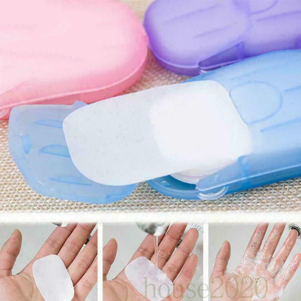 [Hàng mới về] Xà phòng giấy rửa tay dùng một lần tiện lợi khi đi du lịch 2020