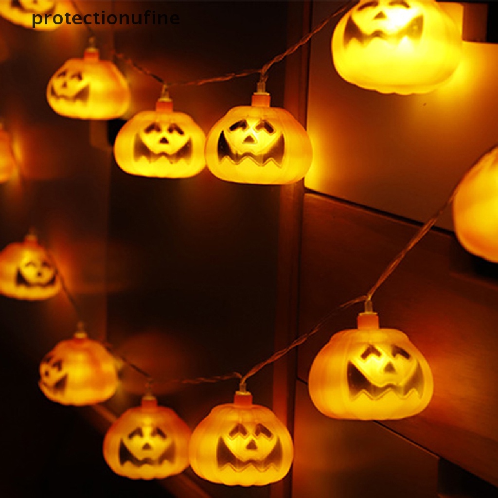 Dây Đèn LED PR3VN 2M 10 Bóng Hình Bí Ngô Trang Trí Halloween