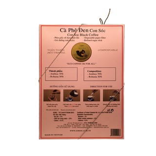 Cà phê Con Sóc Phin Lọc Đen Ly