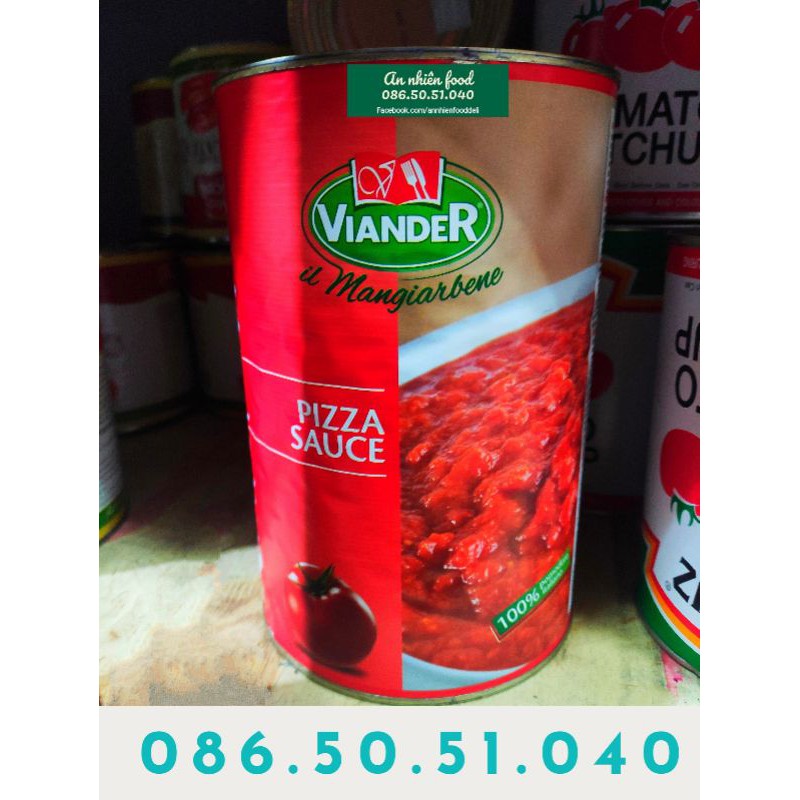 Sốt Pizza Viander Xốt Cà Chua Pomodoro Italia hộp 4KG