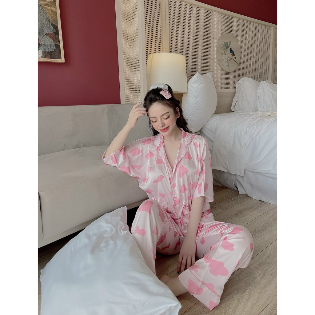 Đồ ngủ nữ lụa, bộ ngủ lụa latin 2 dây mặc cực xinh và siêu mát cho mùa hè | BigBuy360 - bigbuy360.vn