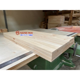 Tấm gỗ thông dày 1,2cm x mặt rộng 14cm x dài 80cm + láng mịn 4 mặt