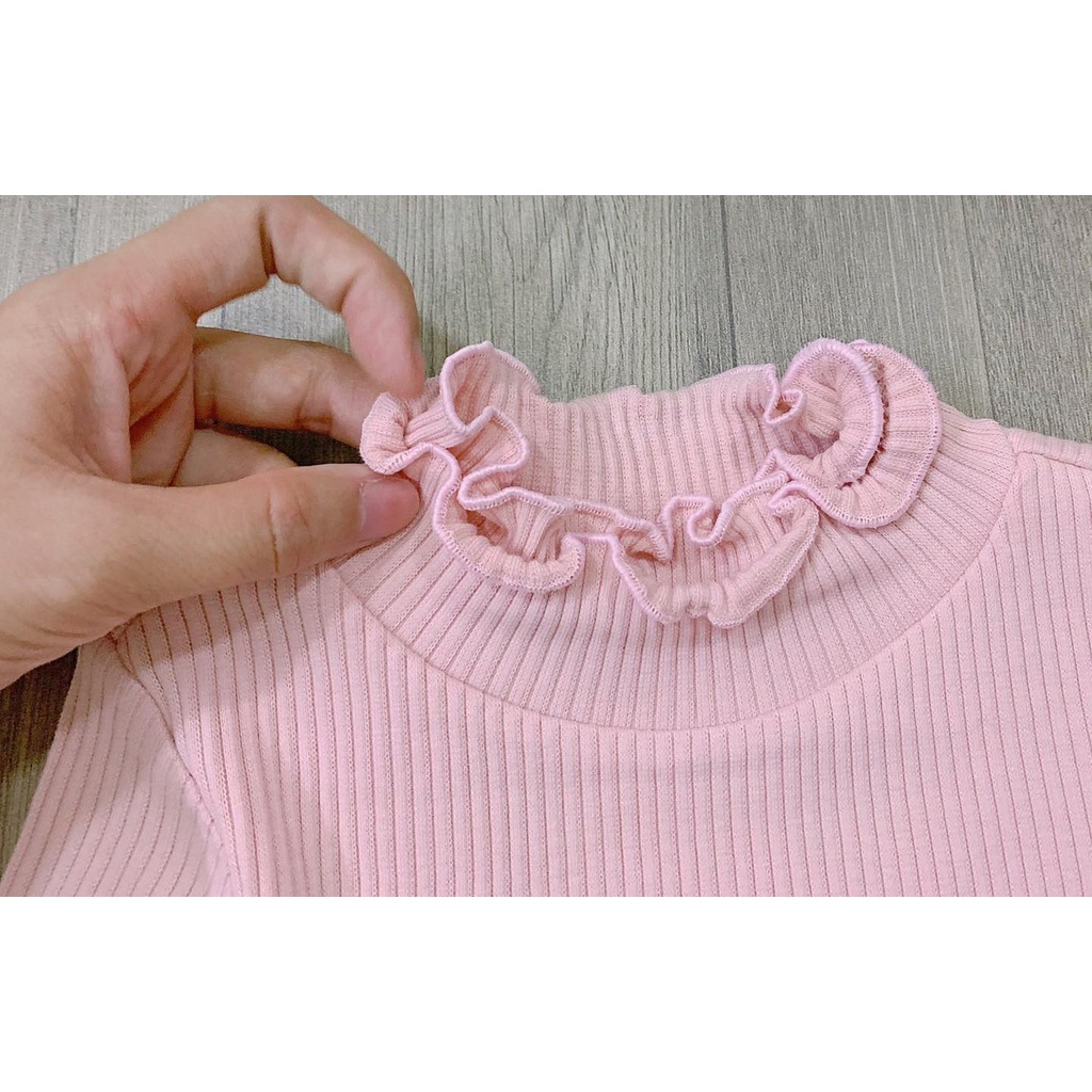 Áo thun tăm dài tay bé gái