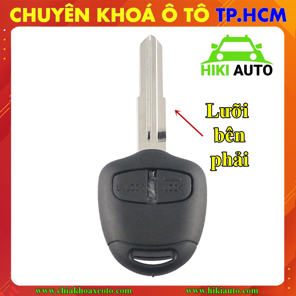 Vỏ chìa khoá Mitsubishi Grandis Pajero Sport Triton Attrage Mirage, Vỏ chìa khoá remote 2 nút chuẩn theo xe
