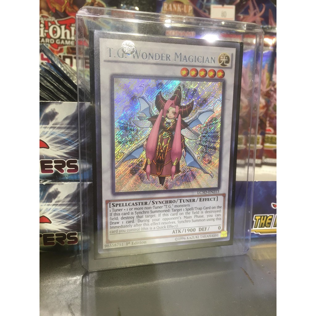 Lá bài thẻ bài Yugioh T.G. Wonder Magician – Secret Rare - Tặng bọc bài nhựa bảo quản