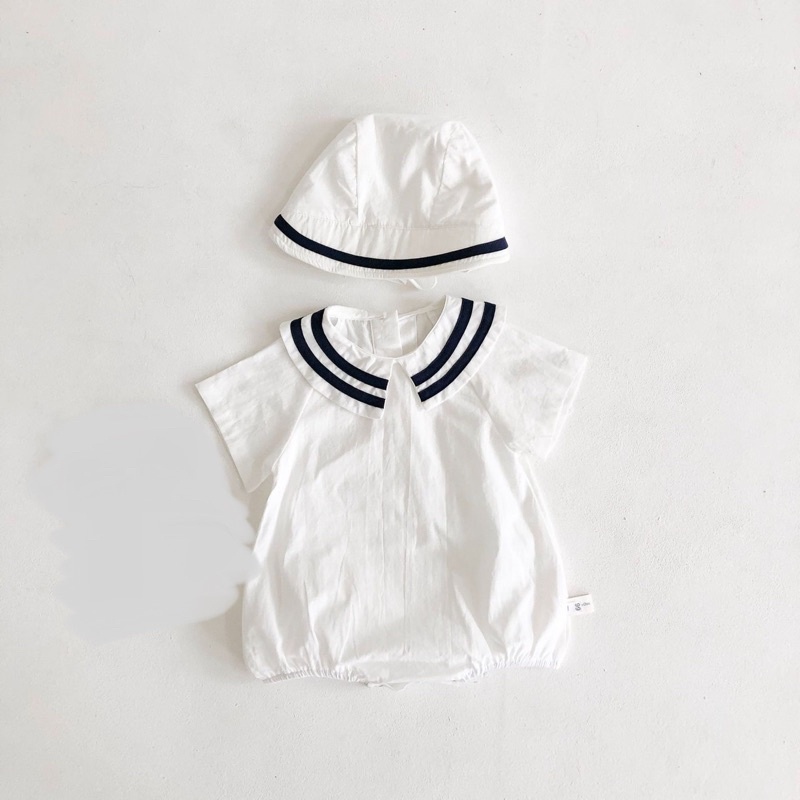 CỔ ĐEN Body tặng mũ cho bé mã43060