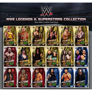 Set 18 thẻ in Slam Match Attax Siêu sao WWE