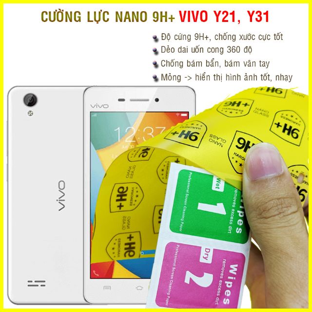 Dán cường lực dẻo nano Vivo Y21, Vivo Y31 2015