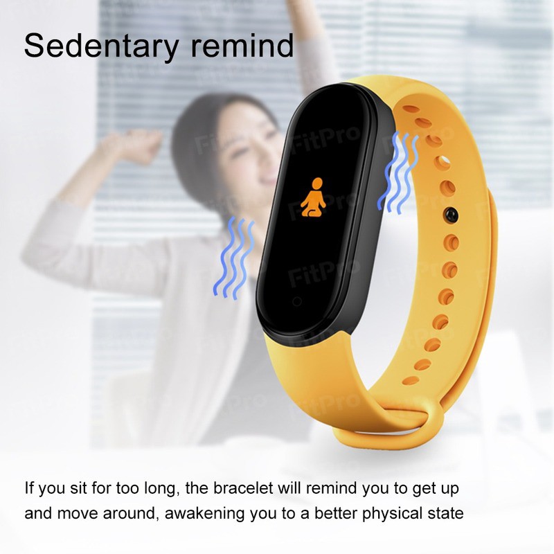 Đồng Hồ Thông Minh M5 Kết Nối Bluetooth 4.2 Thiết Kế Hỗ Trợ Đo Huyết Áp Và Nhịp Tim