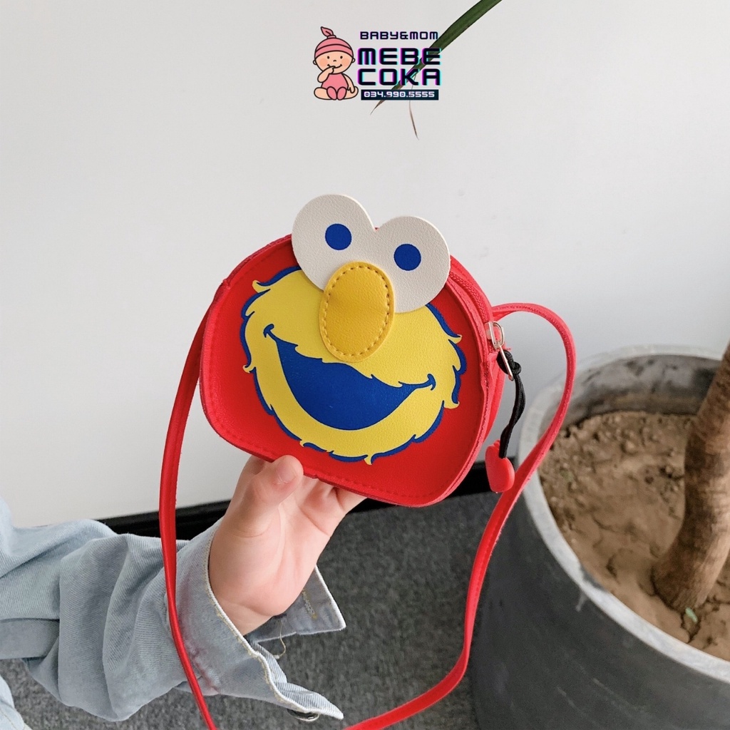 Túi đeo chéo mặt hề, túi mini dễ thương phong cách Hàn Quốc cho bé gái