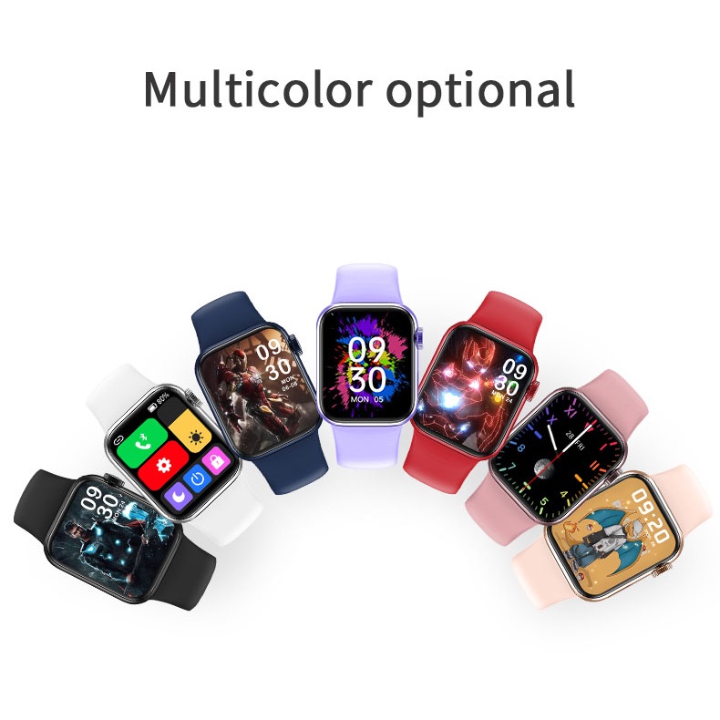 Đồng hồ thông minh IWO M26Plus Smart Watch hoàn toàn mới 1.77 inch màn hình vuông bluetooth gọi điện IP67 không thấm nước ở chế độ chờ lâu đồng hồ đo nhịp tim đo huyết áp theo dõi thể dục