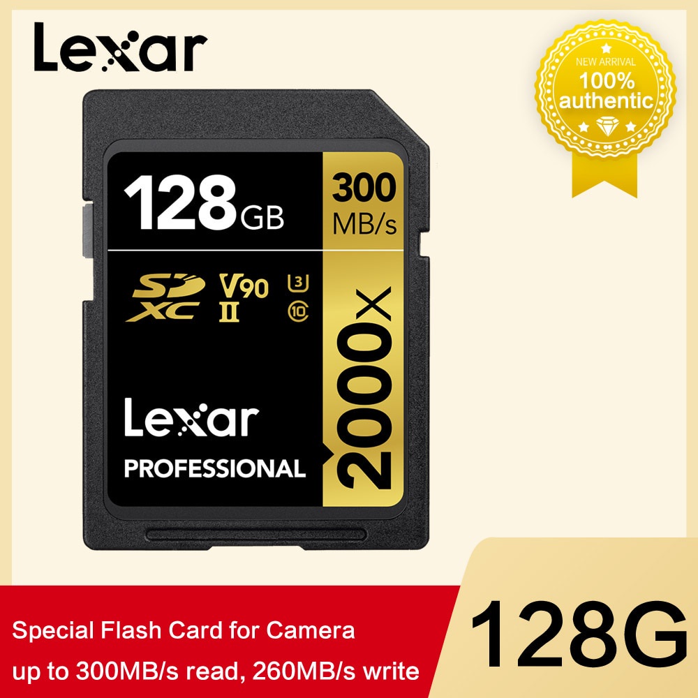 Thẻ Nhớ Th Lexar 128GB 64GB 32GB 300mb / s Sdhc 2000x Cho Sd Sdxc Uhs-ii U3