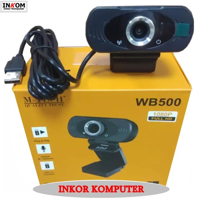 Webcam M-Tech WB500 1080p Full HD