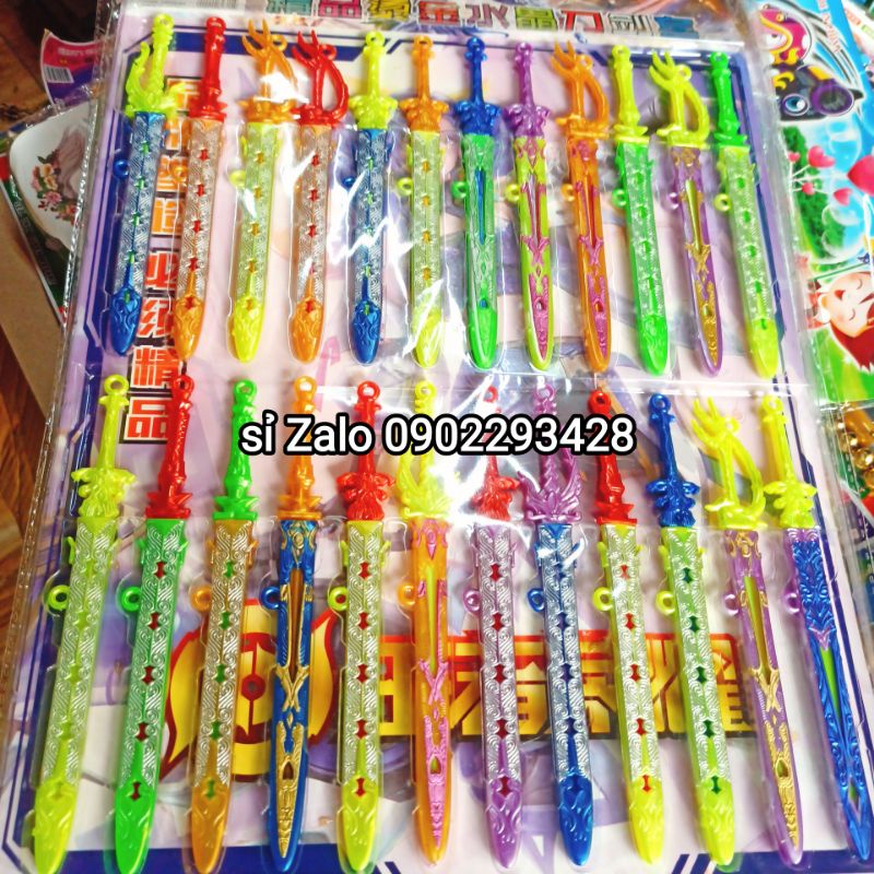 Vỉ 24 Cây Đồ Chơi Mô Hình Kiếm nhựa Cho Bé Chơi Nhập Vai