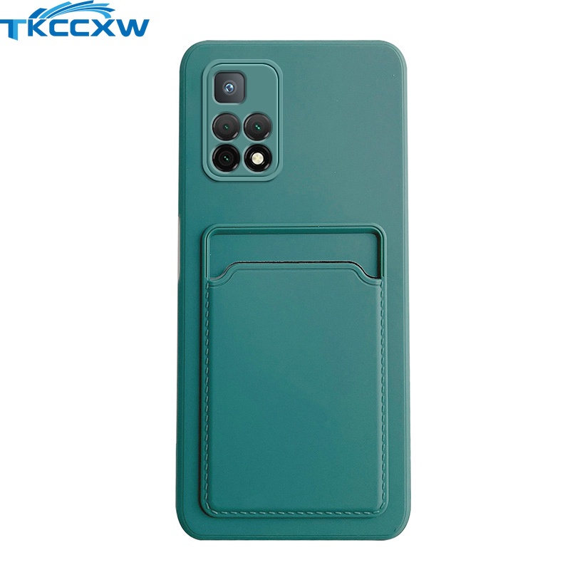 Ốp Điện Thoại Silicon TPU Mềm Mỏng Tích Hợp Ví Đựng Thẻ Cho Xiaomi Redmi Note 11S 11 Pro
