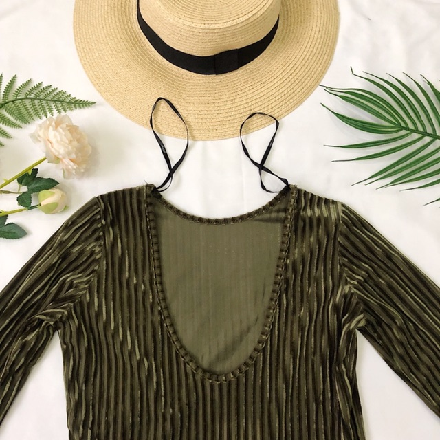 Bodysuit Nhung Gân F21 | BigBuy360 - bigbuy360.vn