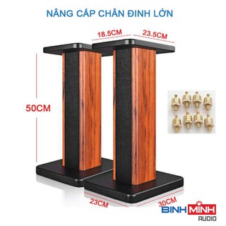 Chân loa gỗ Bookself 5 tấc (50cm )